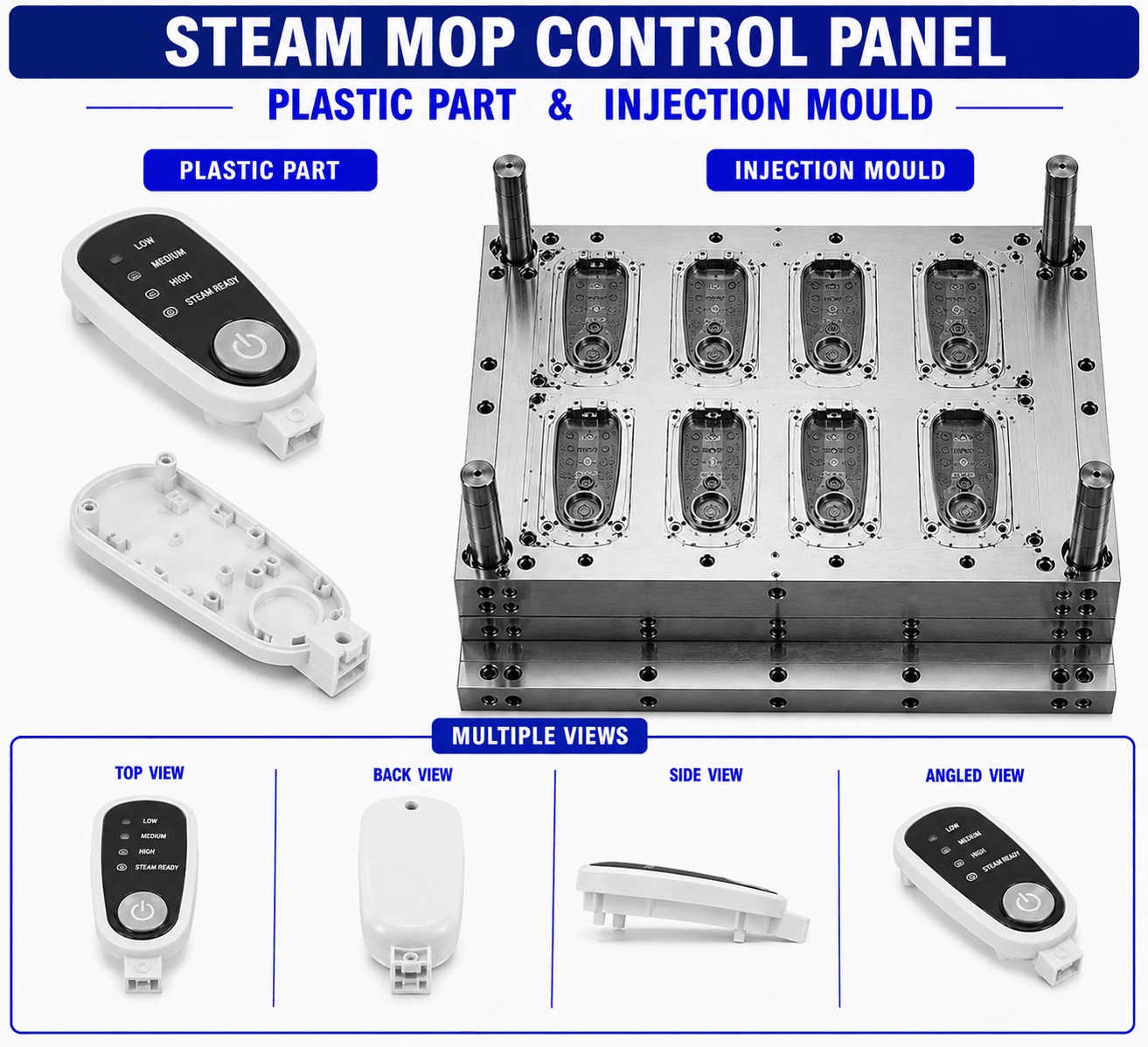 Steam Mop Plastic Control Panel Mould and Moulding Service